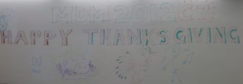 Thanksgiving party at CDM