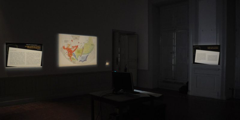 antiAtlas of Borders Installation view Musée des Tapisseries