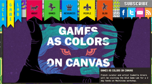 Games as colors on canvas Machinima workshop by Isabelle Arvers