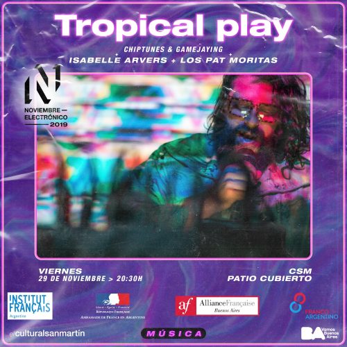 Tropical play chiptunes and game jay